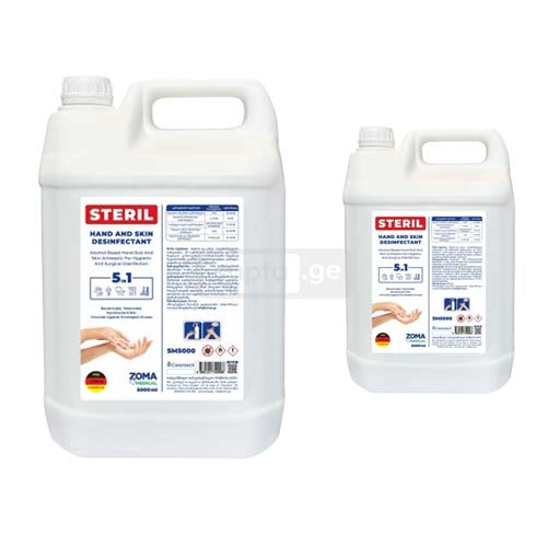 ZOMA-ზომა STERIL ხელის და ზედაპირების სადეზინფექციო საშუალება 5ლ